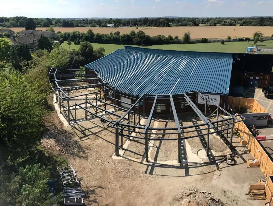 Curved Steelwork Extension